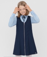 Сарафан с молнией синий Button Blue, школьная форма для девочек  фото, kupilegko.ru
